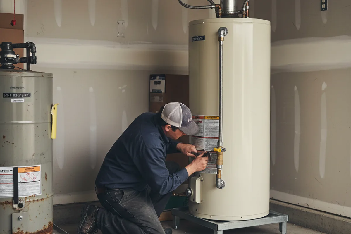 Water heater and shutoff valve replacement in Mount Tremper